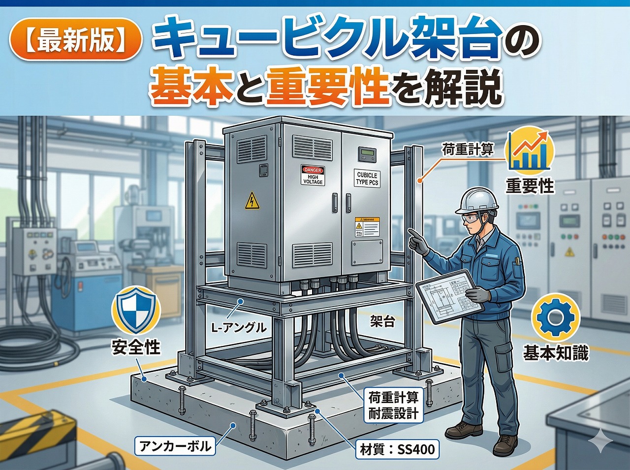 【最新版】キュービクル架台の基本と重要性を解説