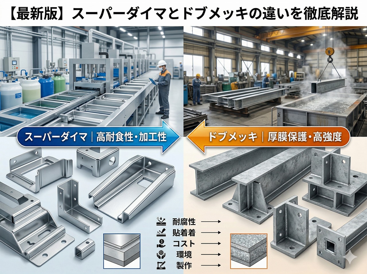 【最新版】スーパーダイマとドブメッキの違いを徹底解説