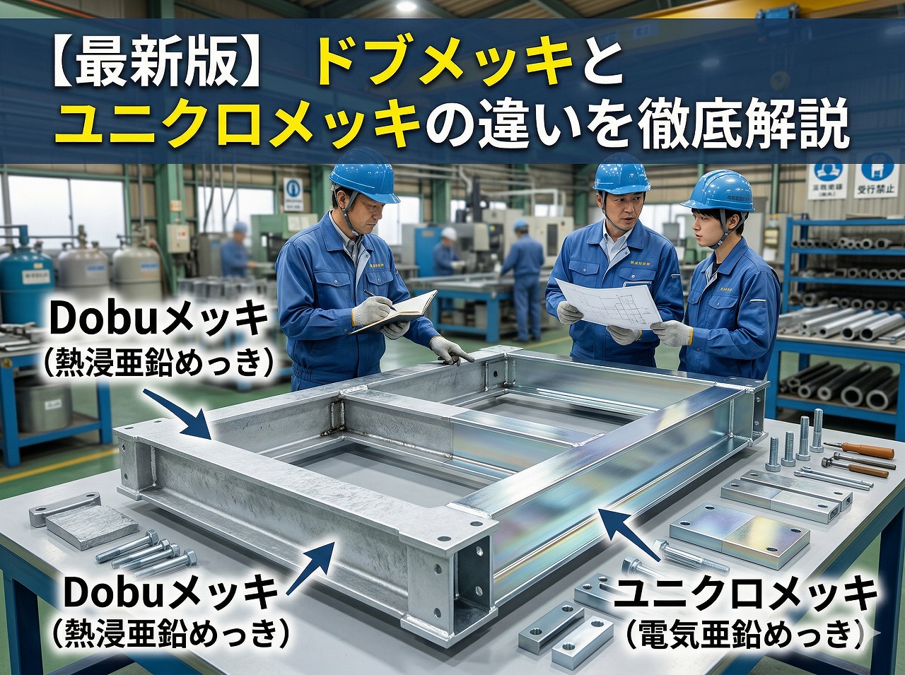 【最新版】ドブメッキとユニクロメッキの違いを徹底解説