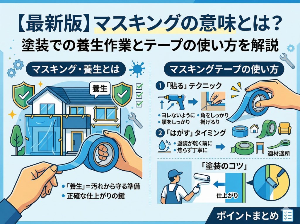 【最新版】マスキングの意味とは？塗装での養生作業とテープの使い方を解説