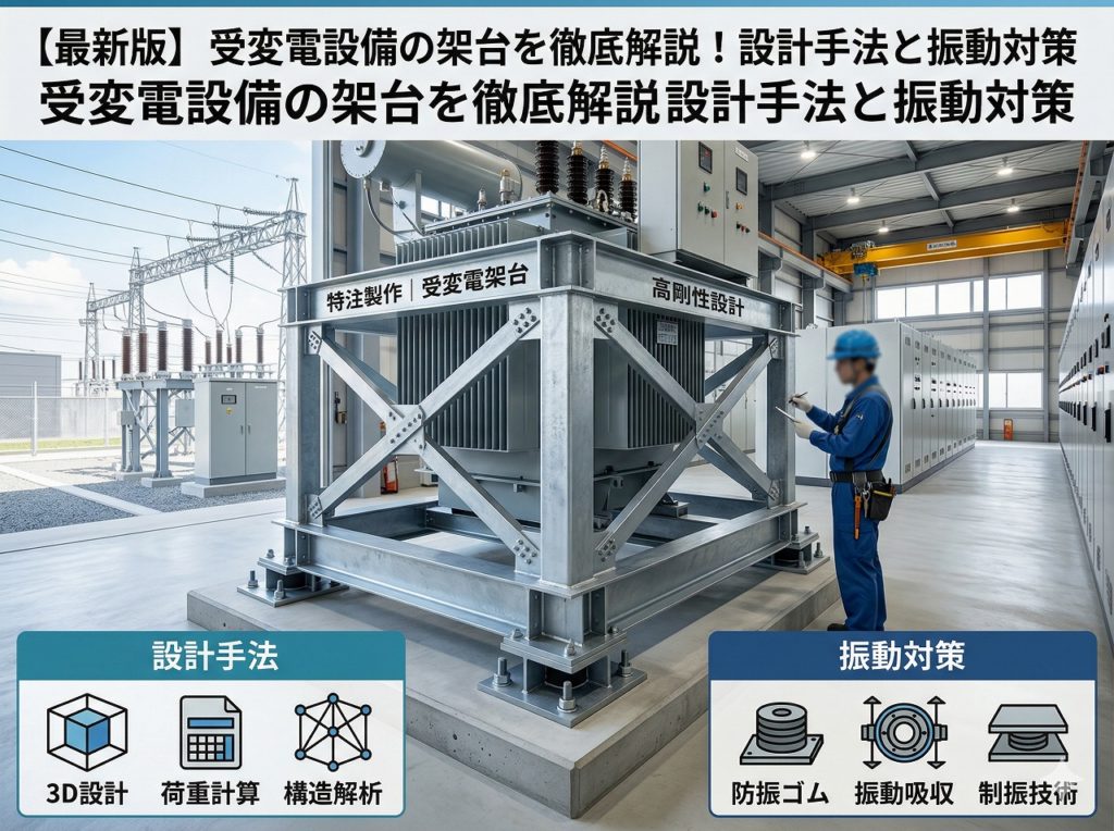 【最新版】受変電設備の架台を徹底解説！設計手法と振動対策