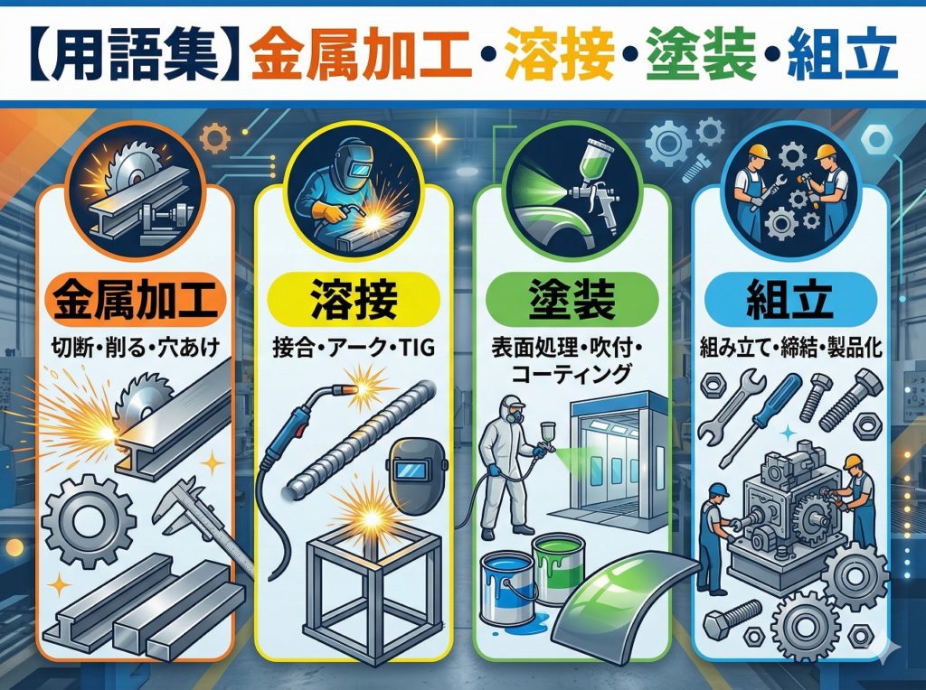【用語集】金属加工・溶接・塗装・組立