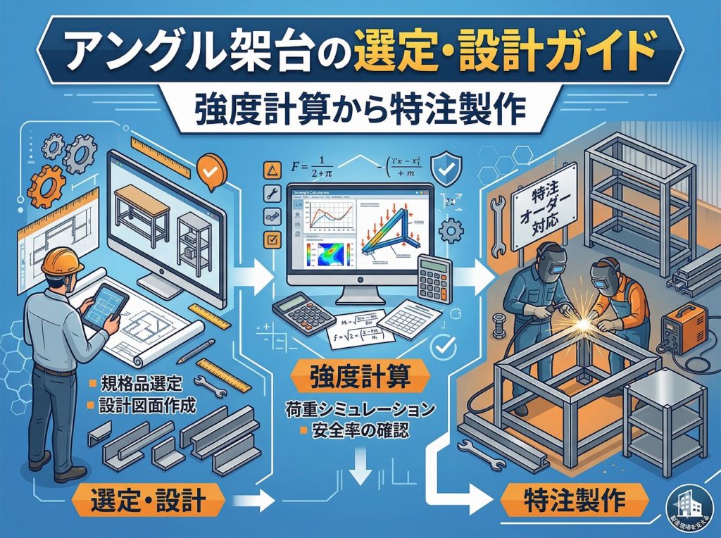 アングル架台の選定・設計ガイド｜強度計算から特注製作