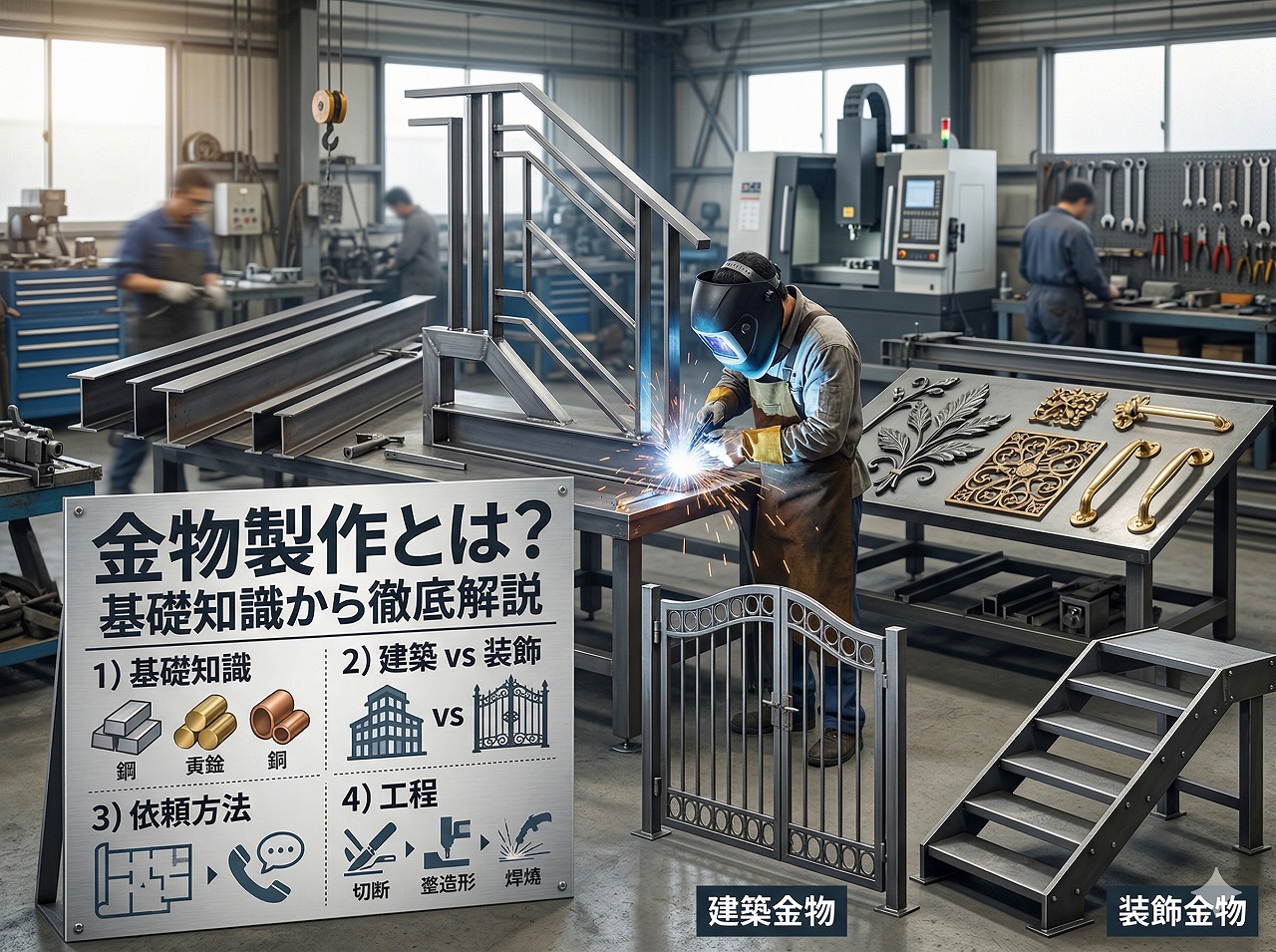 金物製作とは？基礎知識から建築・装飾の違い、依頼方法と工程まで徹底解説